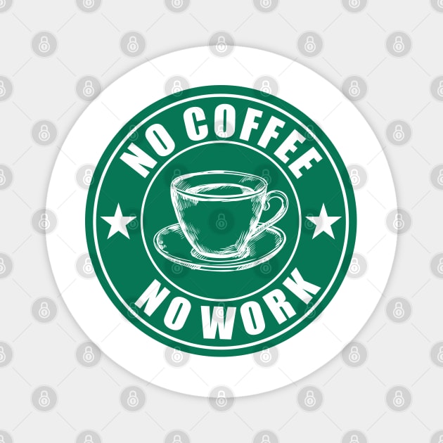 No coffee No Work Magnet by C_ceconello